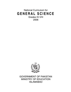 Science G-6 National Curriculum 2006