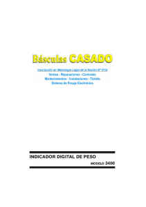 INDICADOR DIGITAL DE PESO - 3400