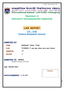 database lab