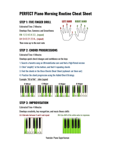Cheat Sheet - The Perfect Morning Practice Routine