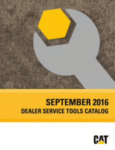 Dealer Service Tools Catalog.