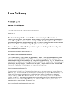 Linux-Dictionary