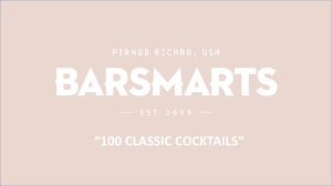 100 Classic Cocktails BarSmarts