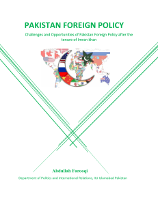 Pakistan Foreign Policy By Abdullah