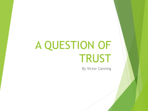 A question of trust