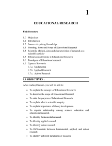 Research Methodology - III