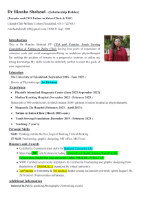 Dr Rimsha Resume