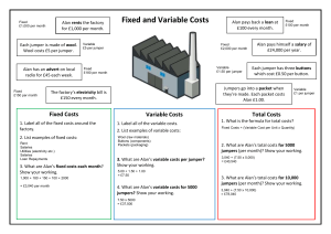 Fixed, Variable and Total Costs (Answers)