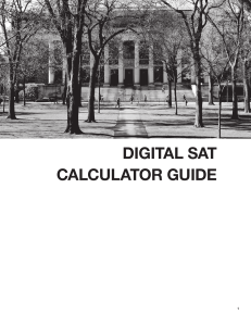 Digital SAT Calculator Guide From Princeton Review 