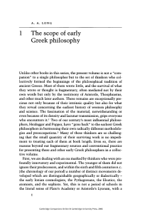 [A  A Long] The Cambridge companion to early Greek