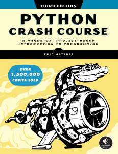  OceanofPDF.com Python Crash Course 3rd Edition - Eric Matthes