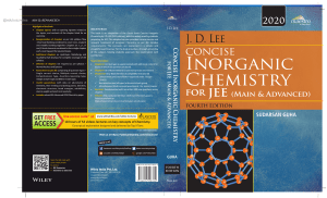 JD LEE Concise Inorganic Chemistry