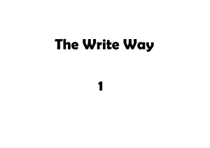 write way 1