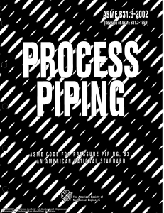 PROCESS PIPING ASME CODE FOR PRESSURE PIPING, B31 ASME B31.3-2002 ( PDFDrive )