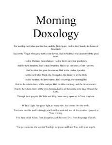 Morning Doxology