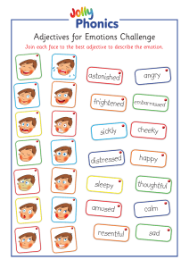 Adjectives for Emotions Challenge
