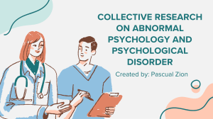 collective research on abnormal psychology and psychological disorder (1)