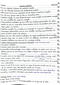 Technical Indicators Lecture Notes