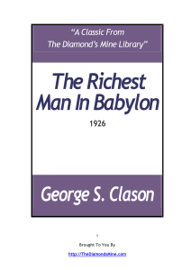 The Richest Man in Babylon (George S. Clason)