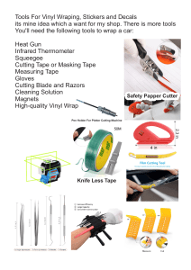 Vinyl Wrapping Tools Names