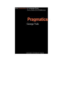 1-1996 - YULE, G. (1996). PRAGMATICS