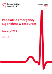 RCUK Paediatric emergency algortihms and resources Jan 23 V2