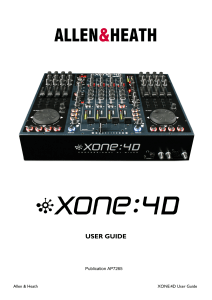 Xone4D User Guide AP7265 3