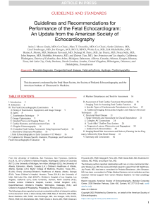 Guidelines and Recommendations for Performance of the Fetal Echocardiogram