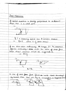 note of fluid machanic engineering