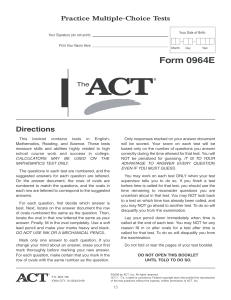 ACT 200704 Form 64E