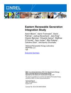 Eastern Renewable Generation Integration Study