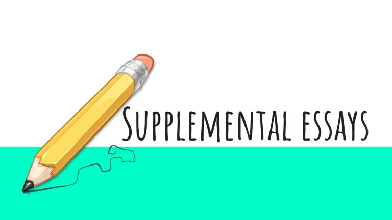 How To Write Supplement Essays 1 