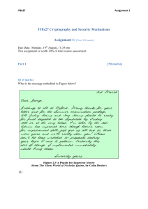 Cryptography Assignment: Security Mechanisms & Ciphers