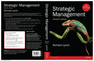 Strategic Management by Richard Lynch 7th edition