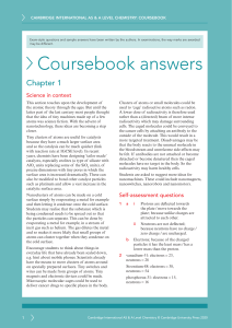 Course Book Answers for Cambridge International AS  A Level Chemistry Coursebook (1)