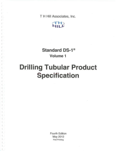 DS 1 Volume 1 4th Edition Drilling Tubular Product Specification