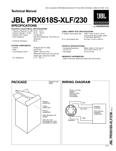 jbl prx618s-xlf 230