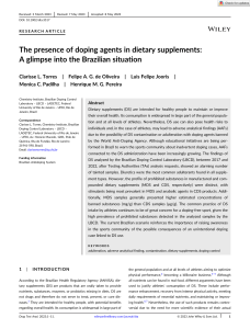 Drug Testing and Analysis - 2023 - Torres - The presence of doping agents in dietary supplements  A glimpse into the (2)