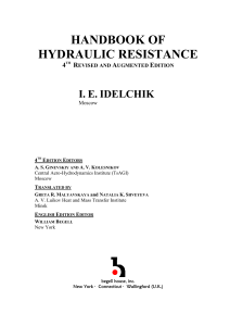 Handbook of Hydraulic Resistance
