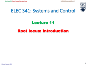ELEC 341 L11 RootLocus