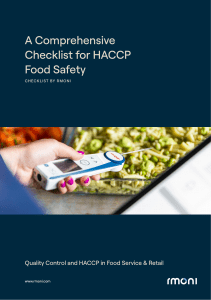 HACCP-Food-Safety-Checklist