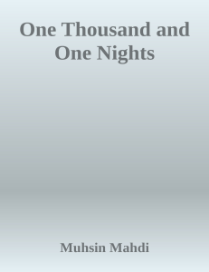 One-Thousand-and-One-Nights-Muhsin-Mahdi