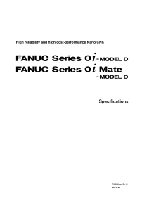 Series 0i, 0i Mate-D Specifications (Edition 12)