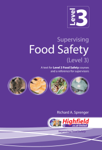 food safety  Highfield level 3