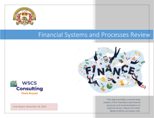 FINANCIAL SYSTEMS AND PROCESSES REVIEW FINAL REPORT