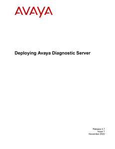 AvayaDiagnosticServerDeploymentGuide