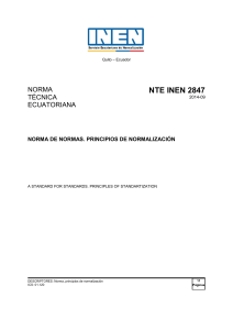 F. Norma de Normas (NTE INEN 2847)