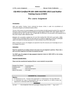 1.2 Precourse assignment-Understanding ISO 27001 - Anirudh