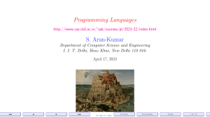 programming languages slides 