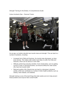 Strength Training for the Elderly - Carlos H Diaz